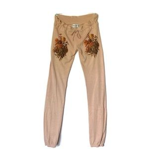 Wildfox 70s Banquet Champagne Baby Pants NWOT RARE